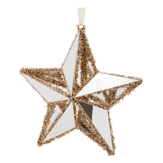 Star Ornament (Set of 12) 8.5"H Wire/PVC