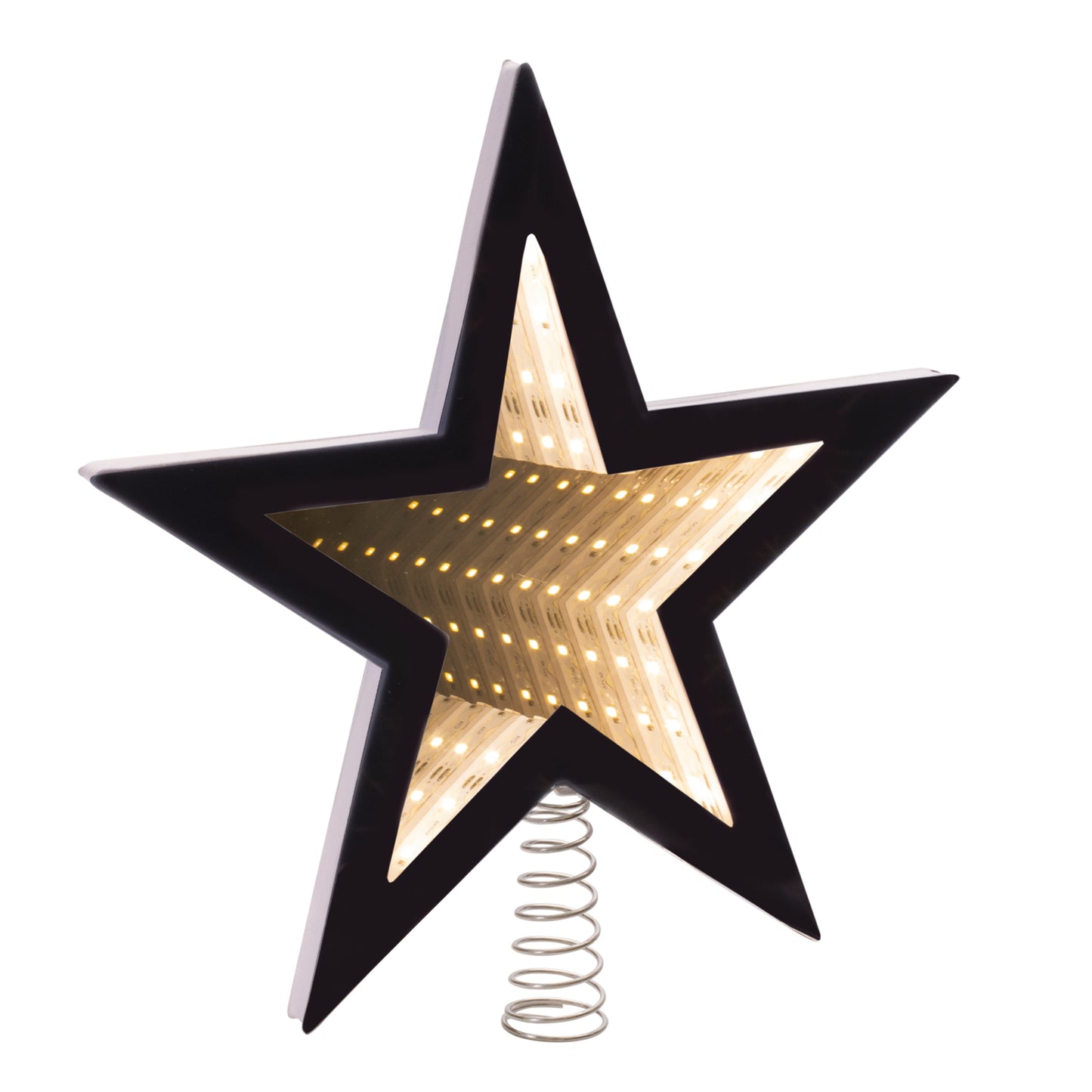 Star Tree Topper Infinity Light 9.75"H UL Plug Included