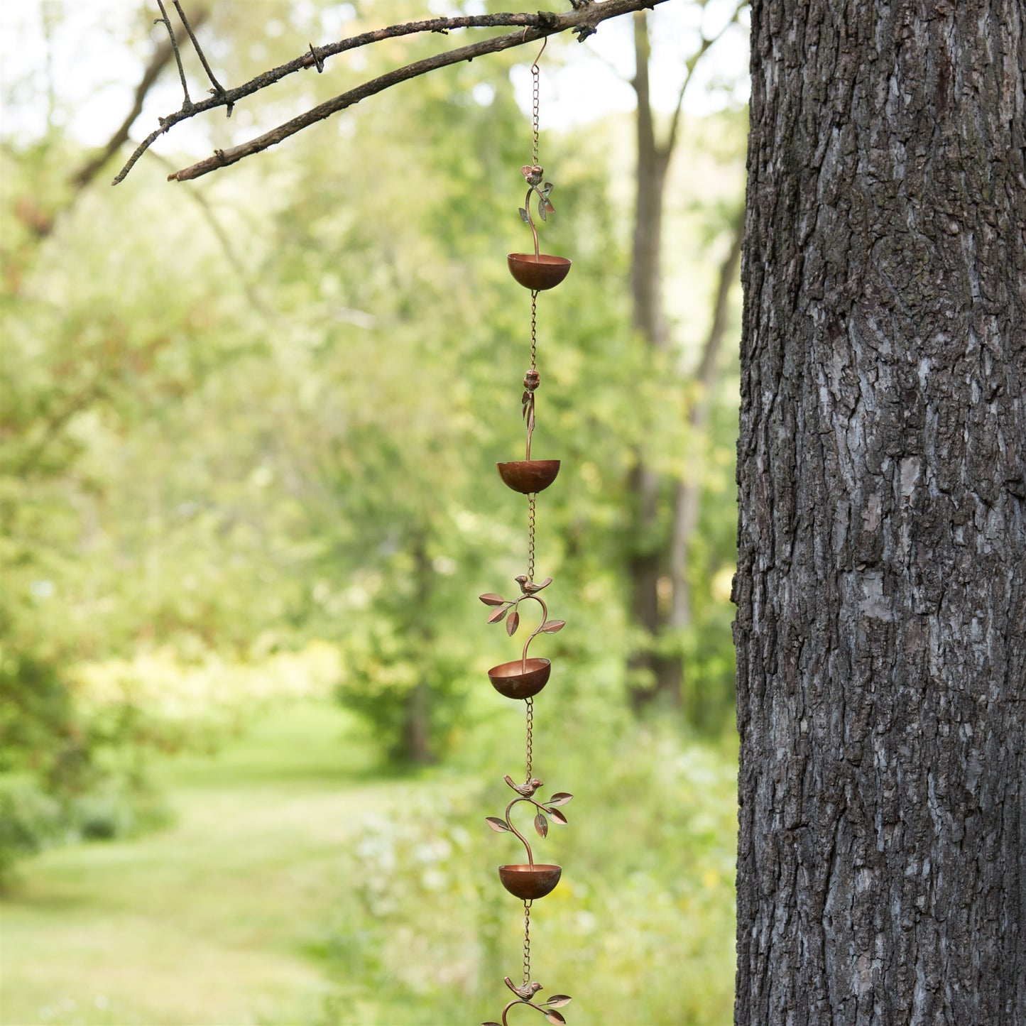 Bird Branch Rain Chain 70"L