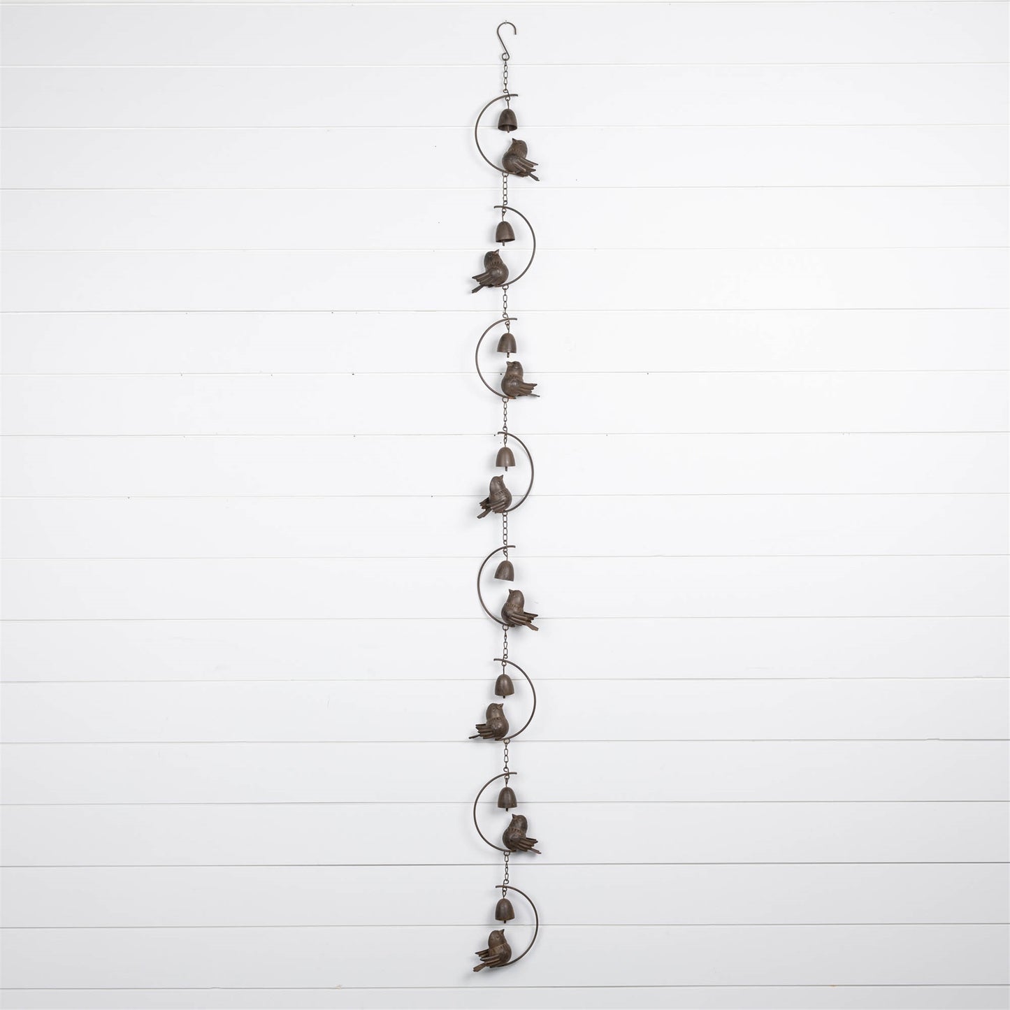Bird and Bell Rain Chain 70"L