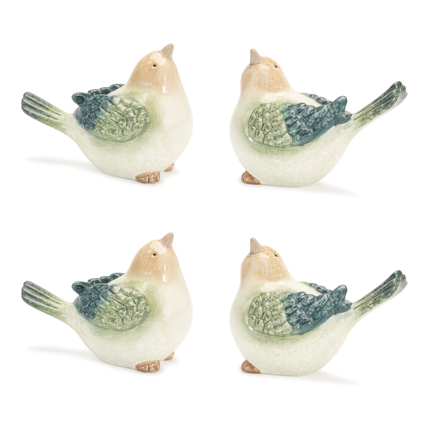 Terra Cotta Bird Figurine (Set of 4)