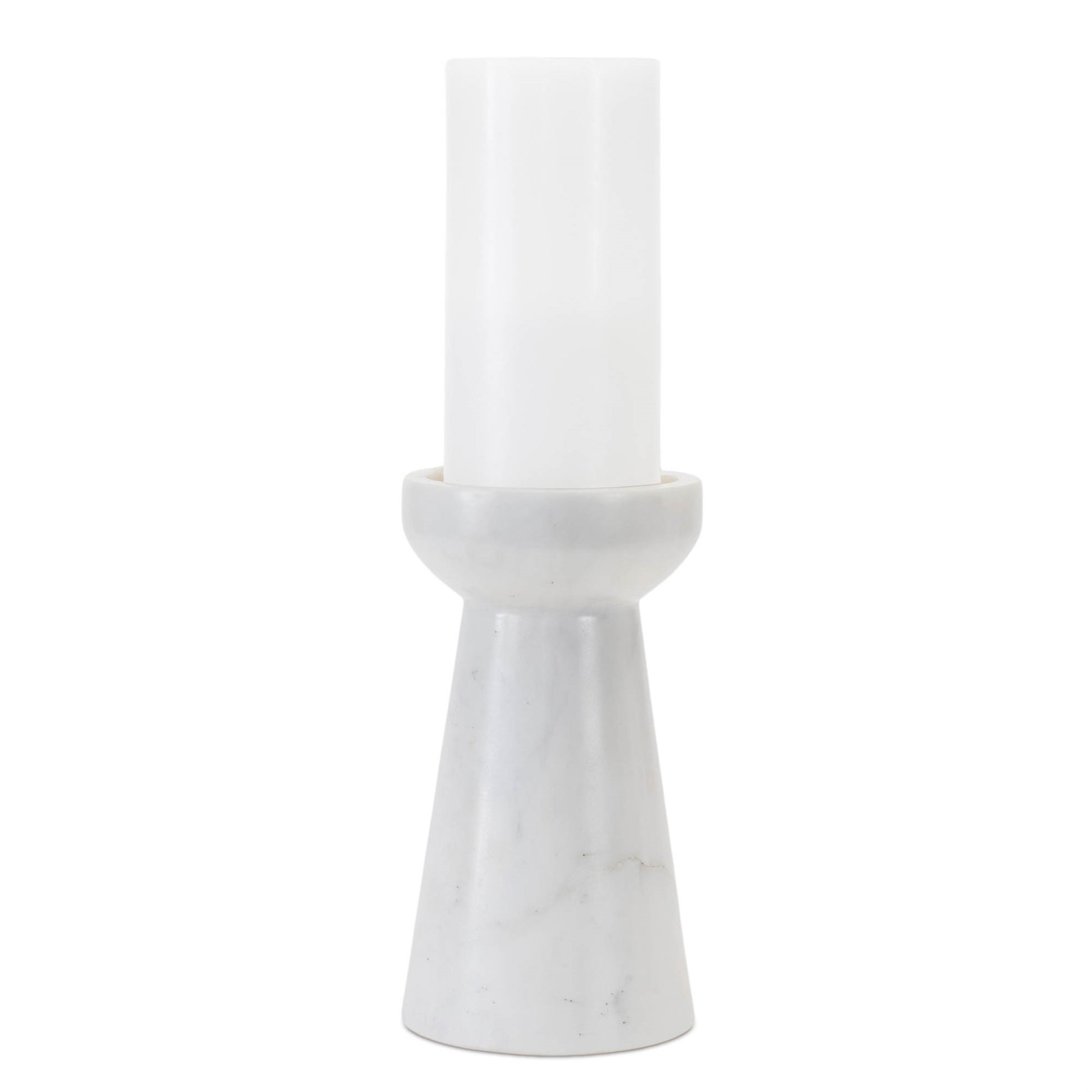 Modern Marble Candle Holder (Set of 2)