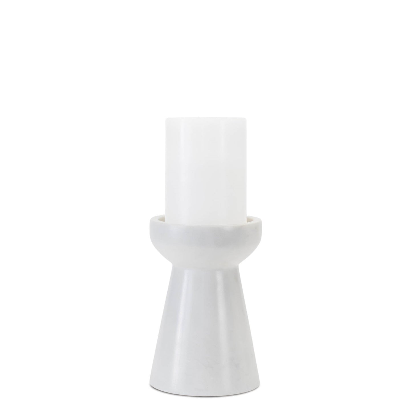 Modern Marble Candle Holder (Set of 2)