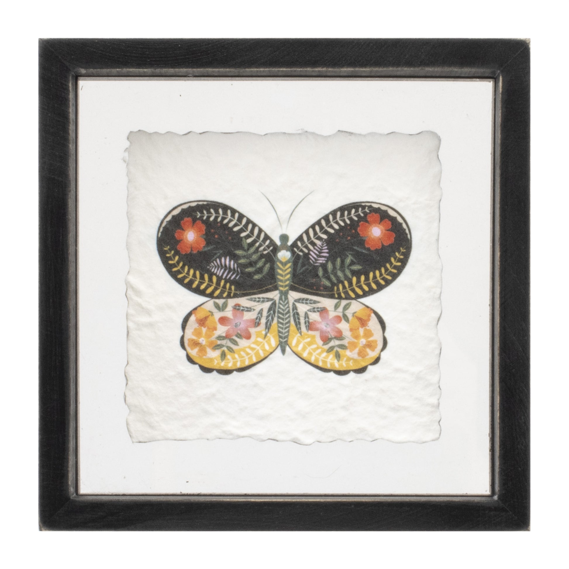Framed Butterfly Block (Set of 2)