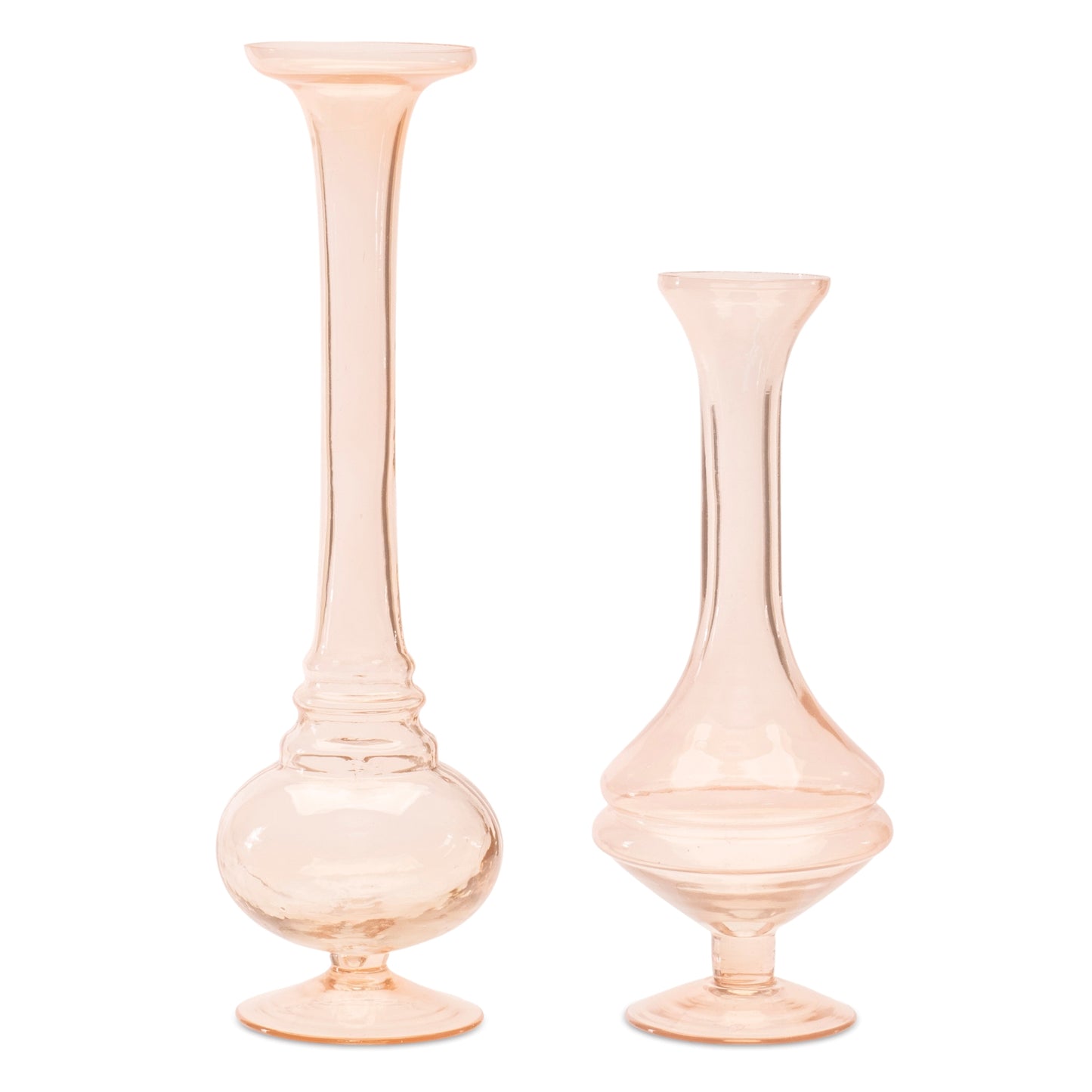 Bud Vase (Set of 2) 8.5"H Glass