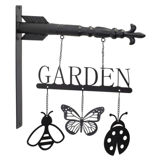 Garden and Insect Sign 14"L x 15.5"H Metal