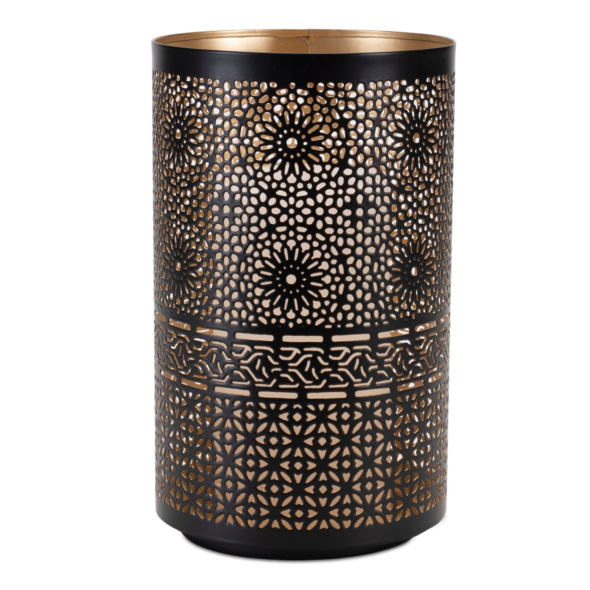 Mandala Punched Metal Candle Holder (Set of 2)