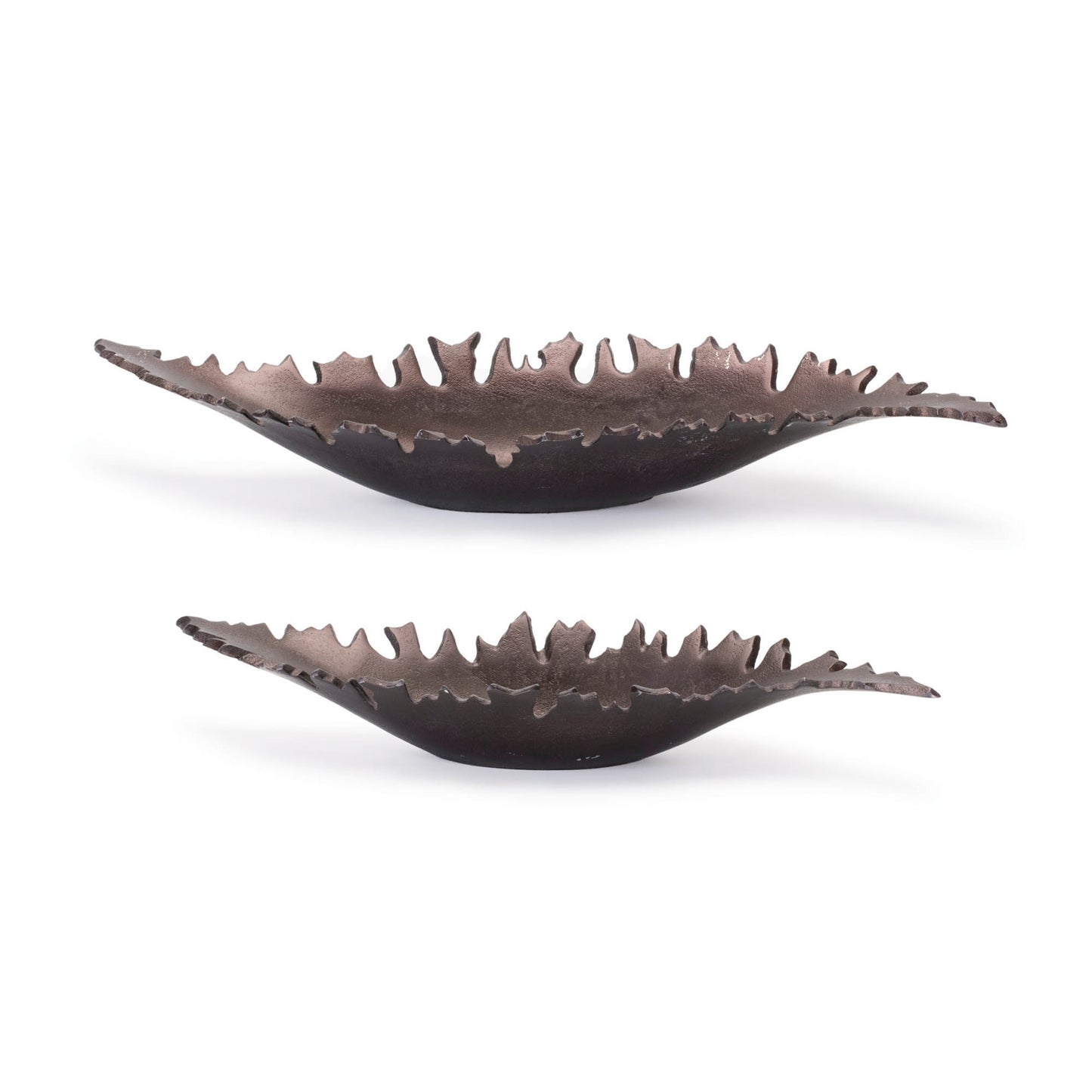 Aluminum Leaf Bowl (Set of 2)