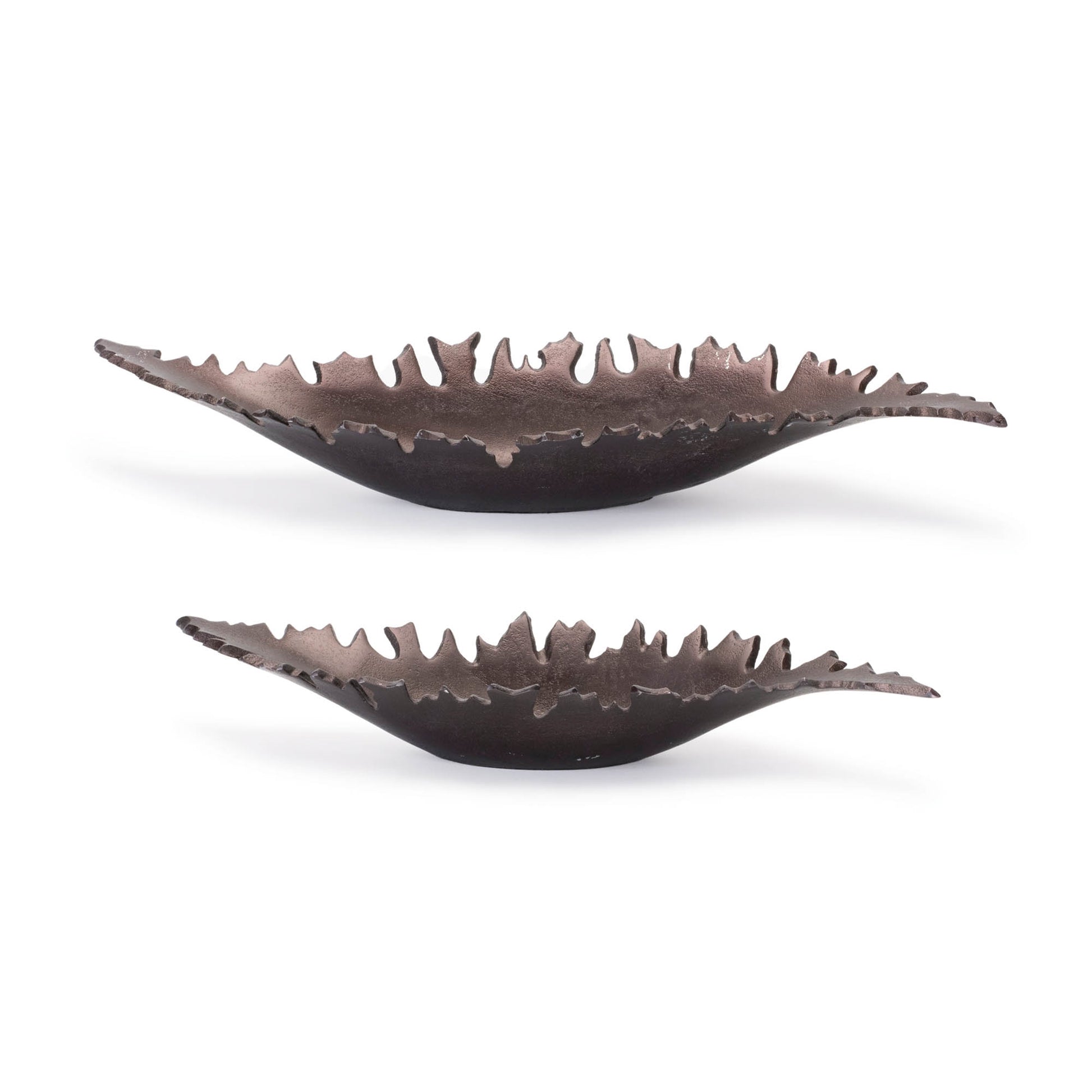 Aluminum Leaf Bowl (Set of 2)