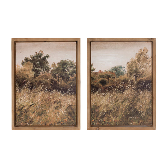 Landscape Print (Set of 2) 15.5"L x 21"H Wood/Canvas