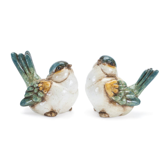 Bird (Set of 6) 3"H Terra Cotta