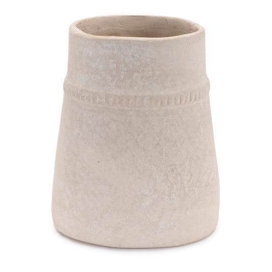 Recycled Paper Chalk Vase 6.5"H