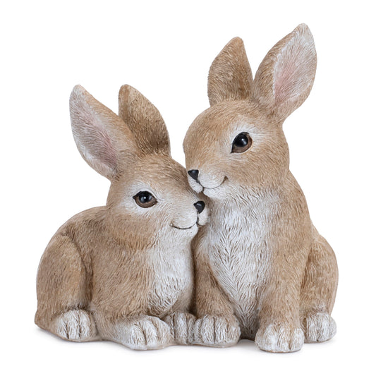 Double Bunny (Set of 2) 4.75"H Resin