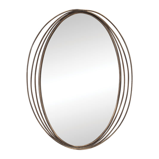 Modern Oval Wall Mirror 30"H