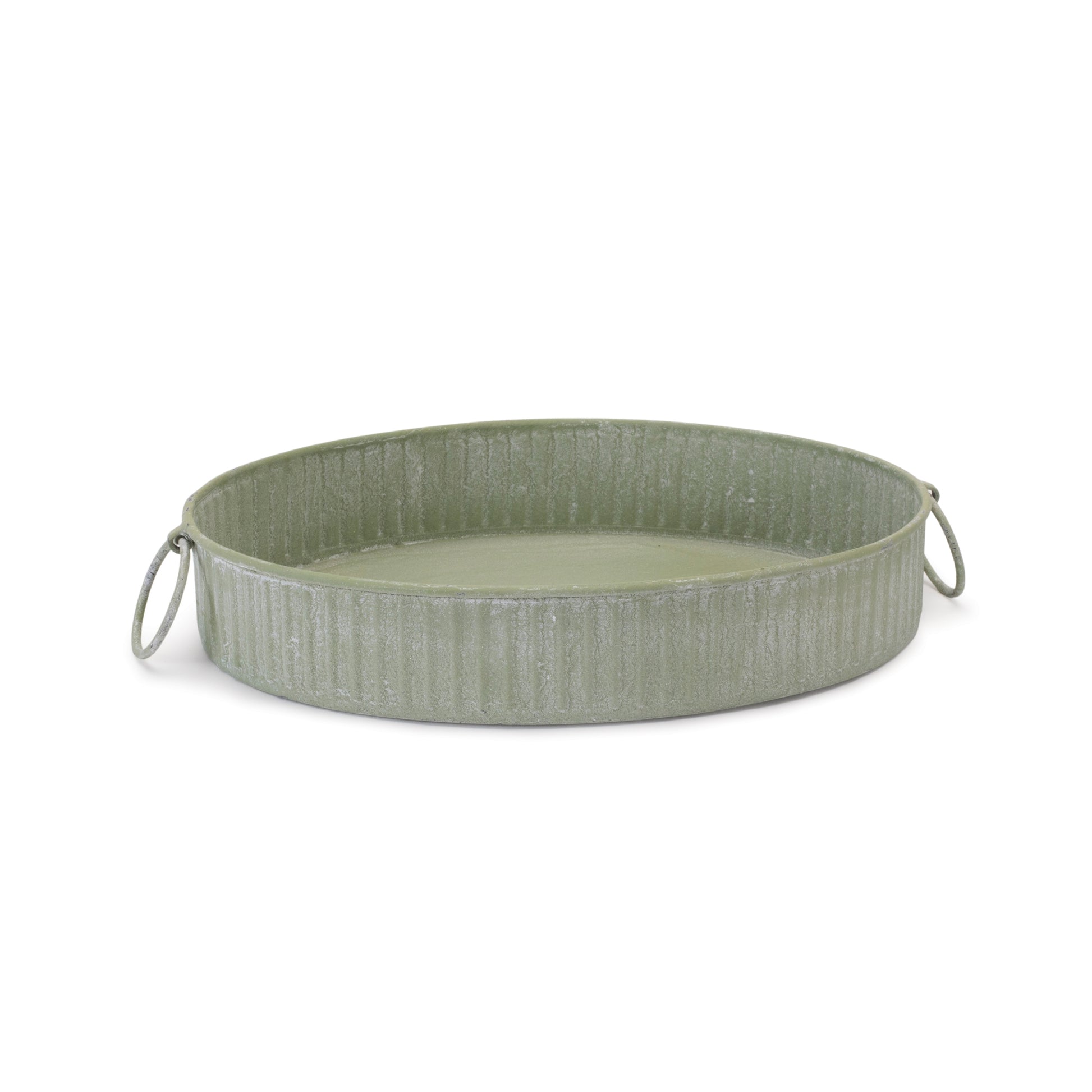 Round Iron Metal Tray (Set of 3)