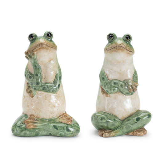 Frog (Set of 2) 7.5"H Ceramic