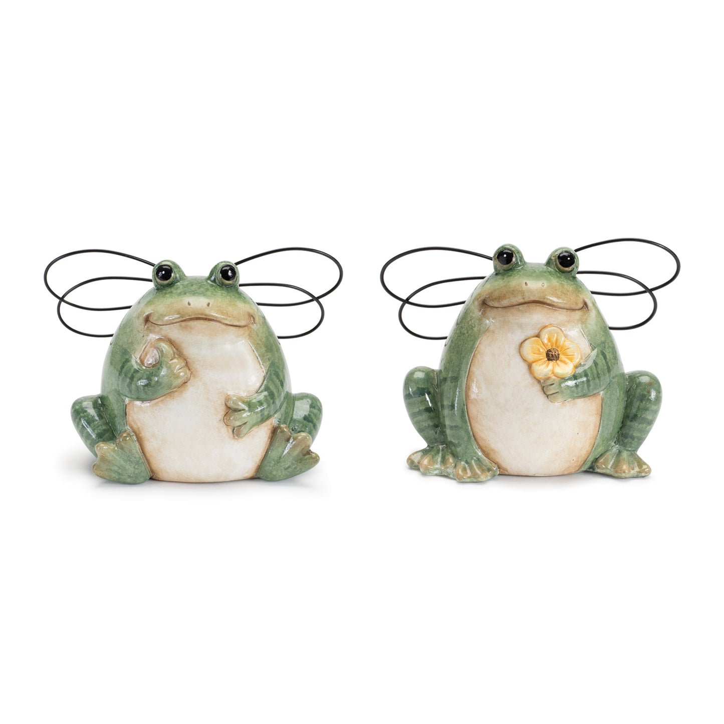 Frog w/Wings (Set of 6) 5.5"H Ceramic