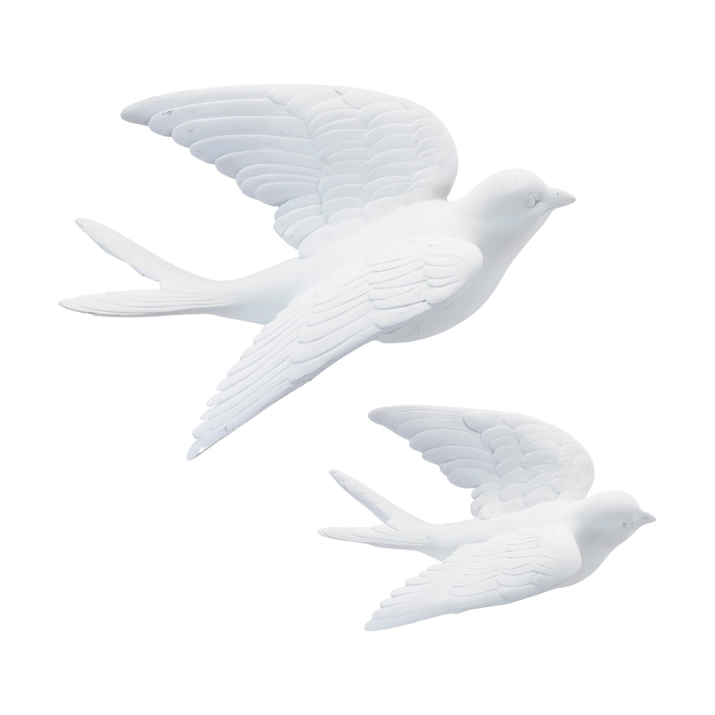 Flying Bird (Set of 2) 7"L x 3"H, 11"L x 5"H Resin