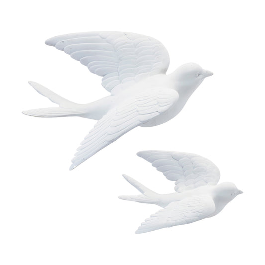 Flying Bird (Set of 2) 7"L x 3"H, 11"L x 5"H Resin