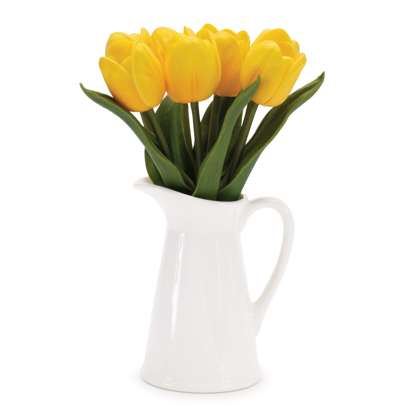 Tulip in Vase (Set of 2) 9.5"H Polyester/Ceramic