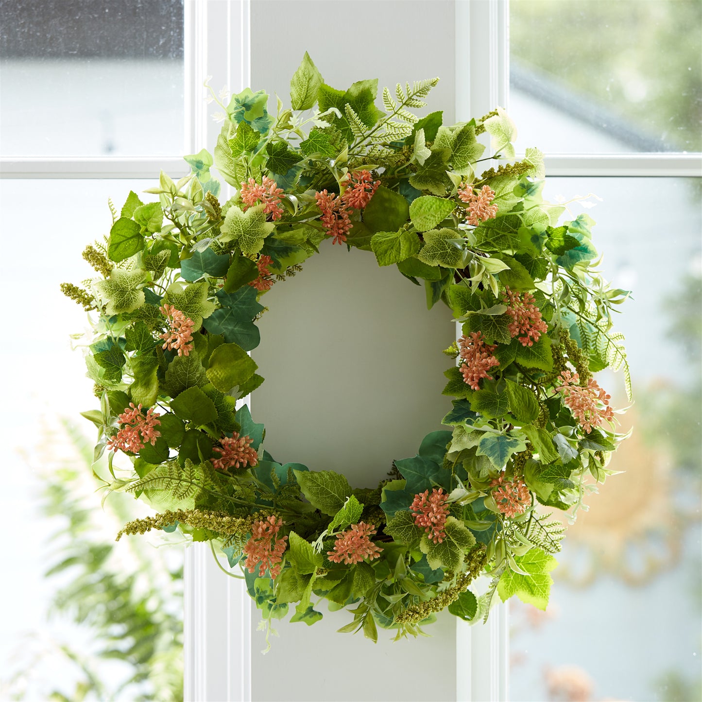 Mixed Seeded Foliage Wreath 24"D