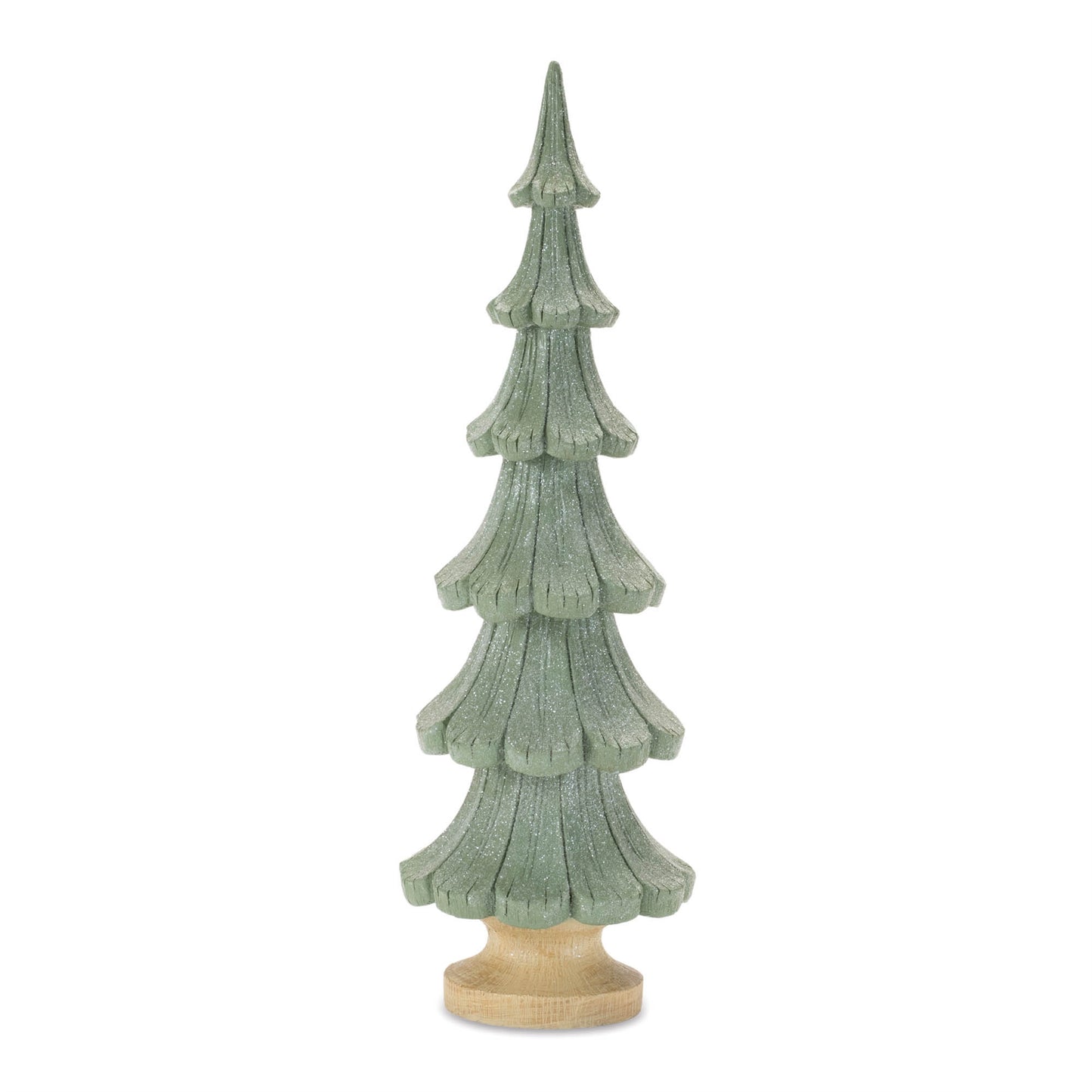Glittered Pine Tree (Set of 3)