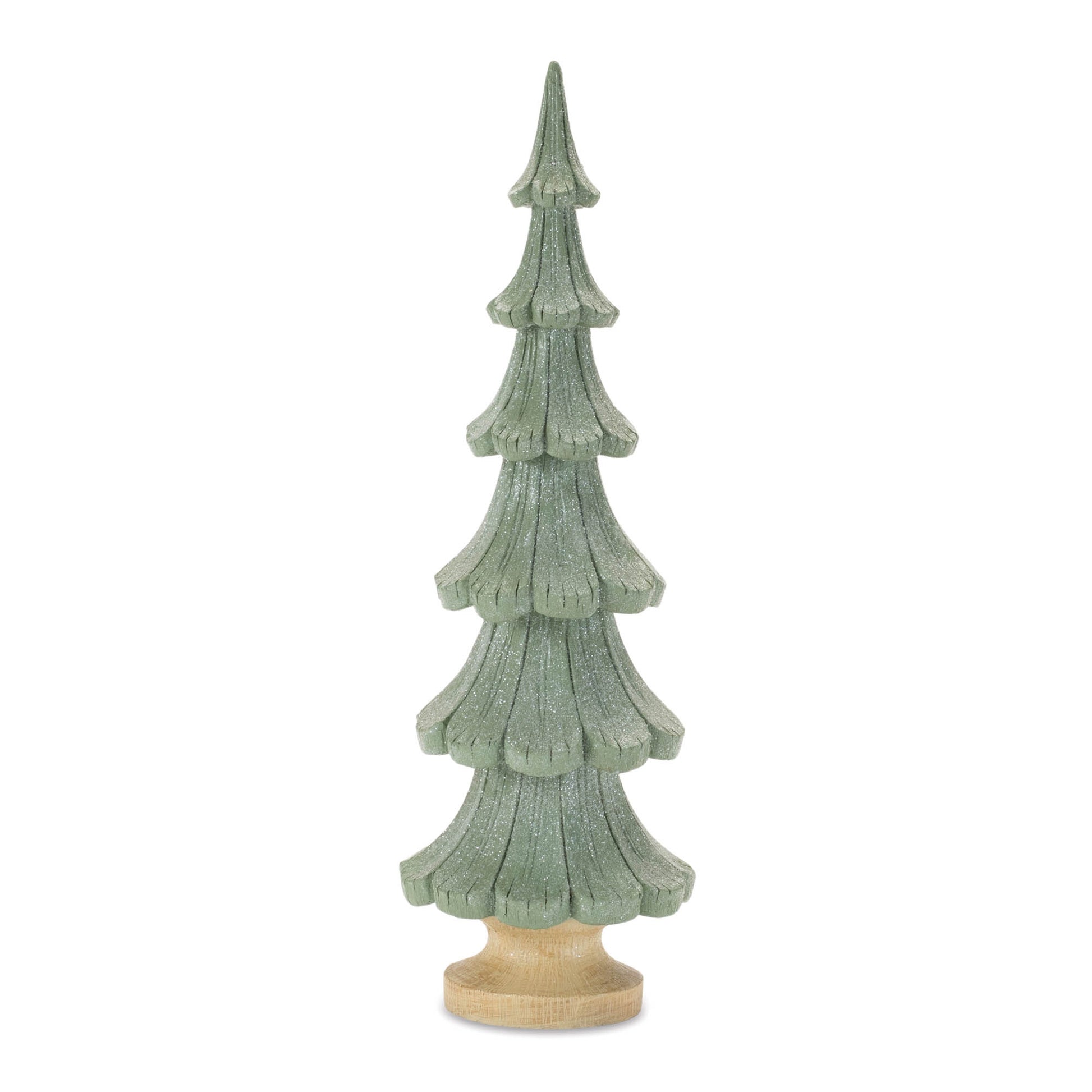 Glittered Pine Tree (Set of 3)