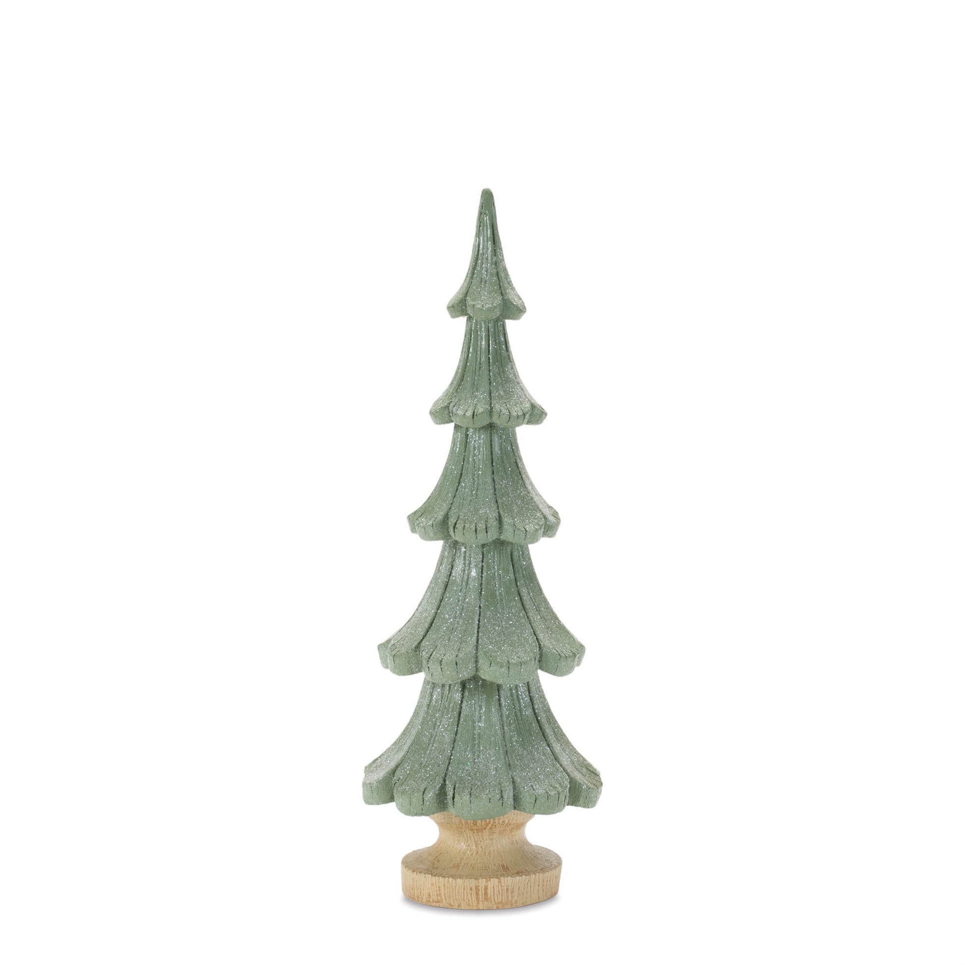 Glittered Pine Tree (Set of 3)