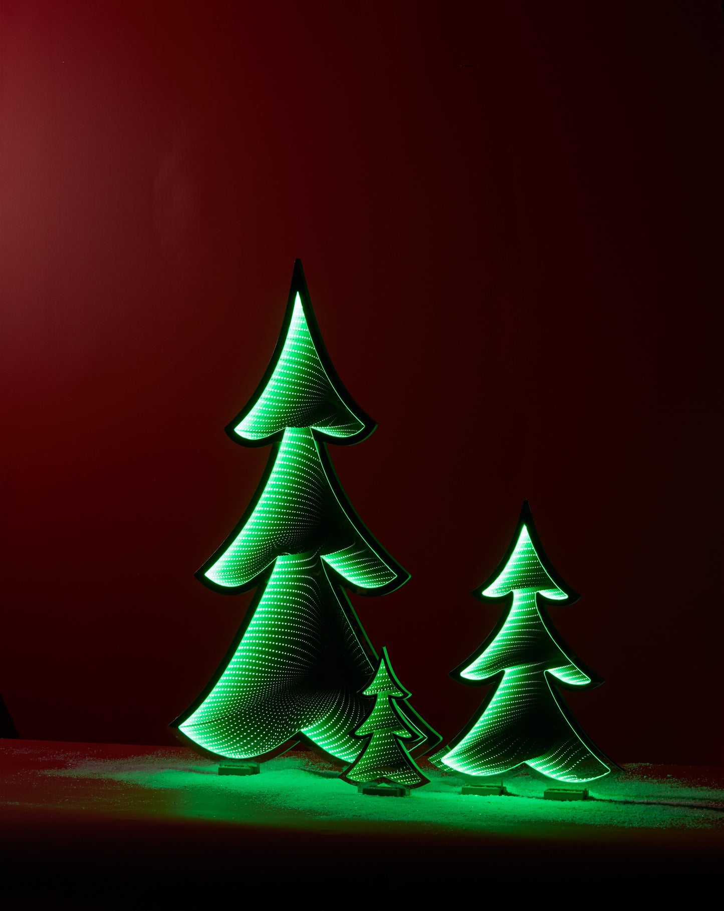 Green Pine Tree Ekkolight 11.75"H