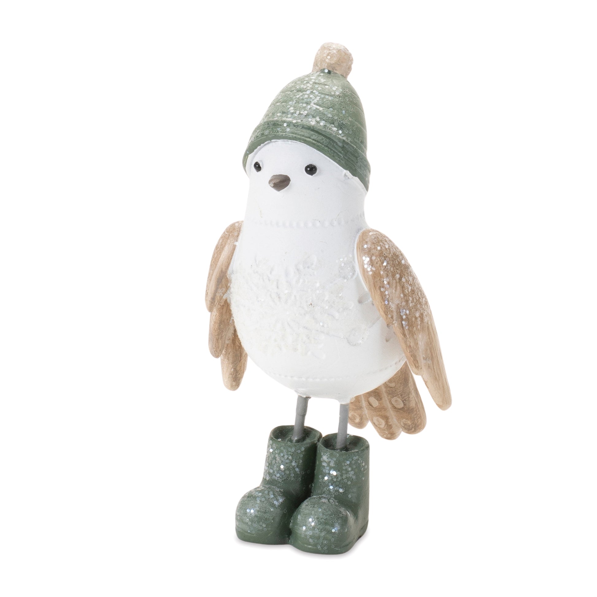 Winter Bird with Snowboots Figurine (Set of 6)