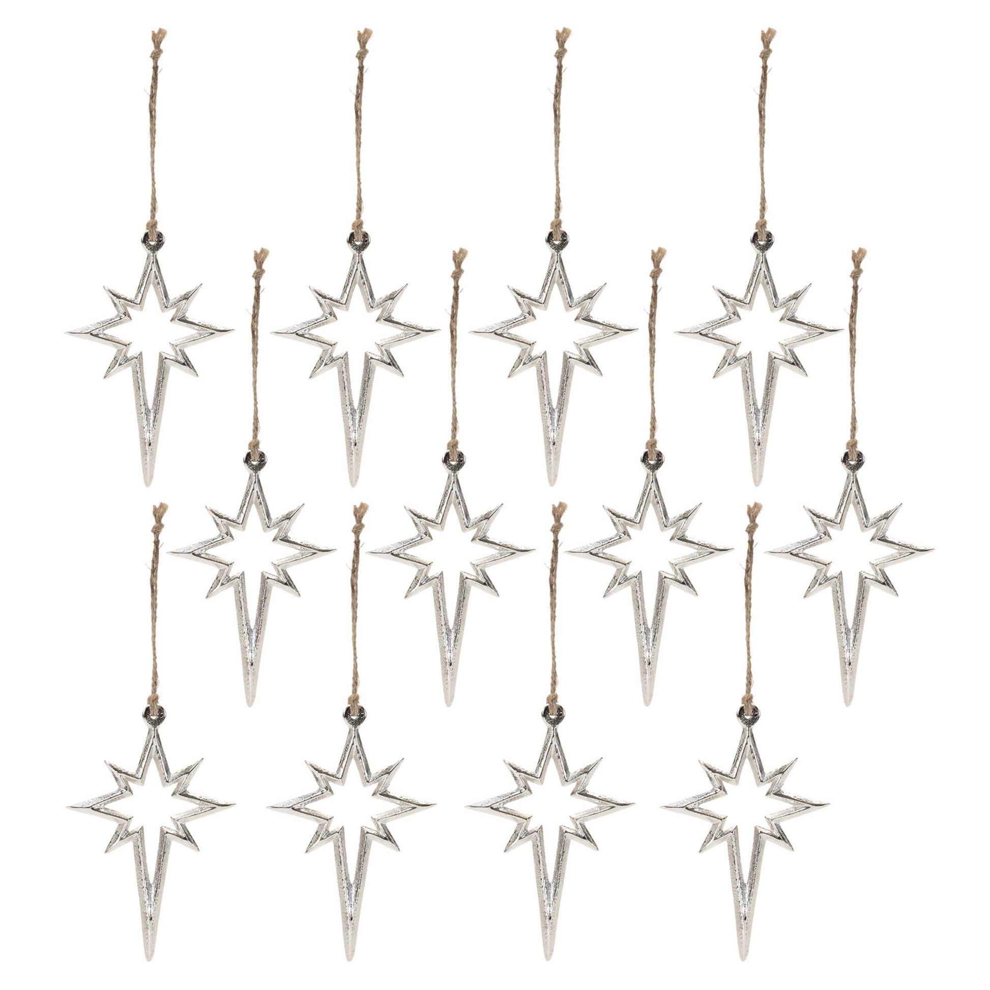 Metal Star Ornament (Set of 12)