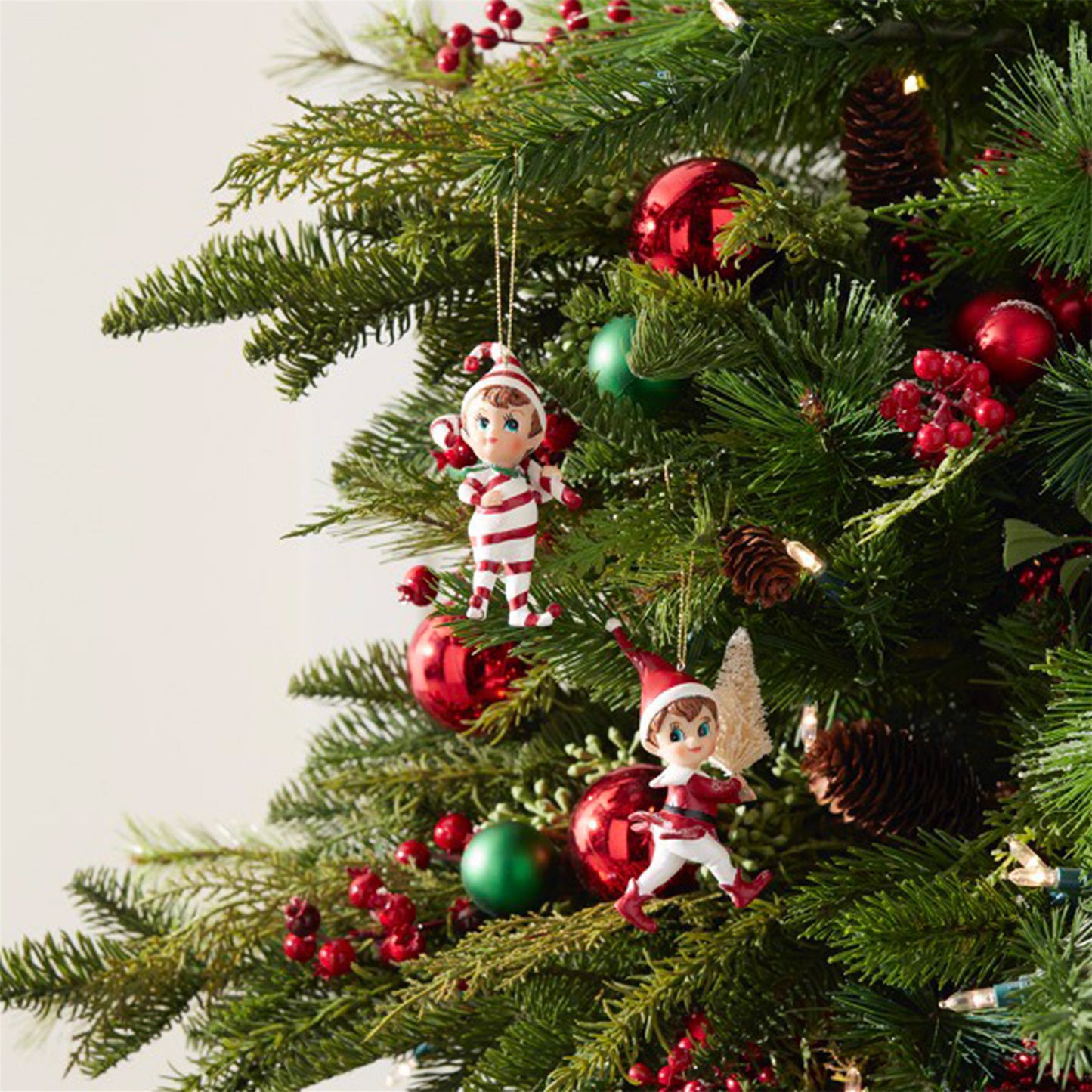Santa's Jolly Elf Ornament (Set of 12)