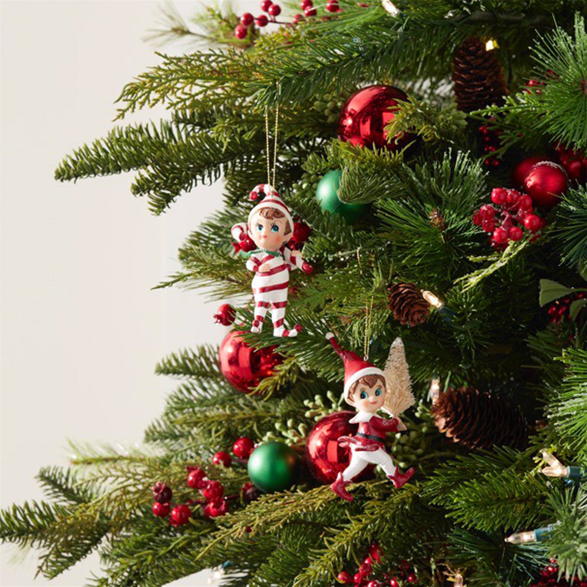 Santa's Jolly Elf Ornament (Set of 12)