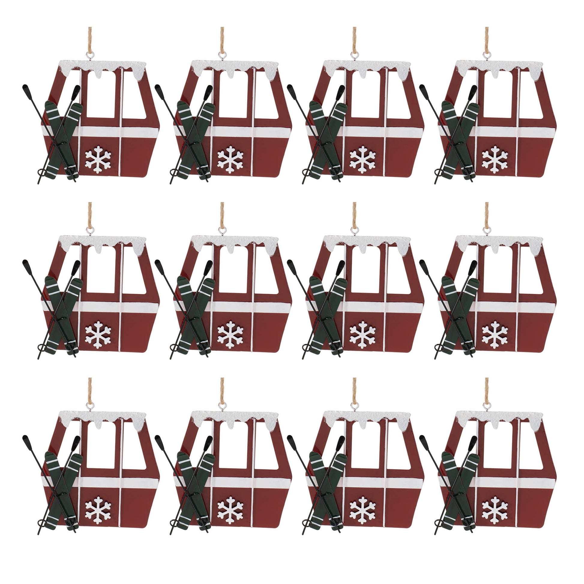 Metal Gondola Ornament (Set of 12)