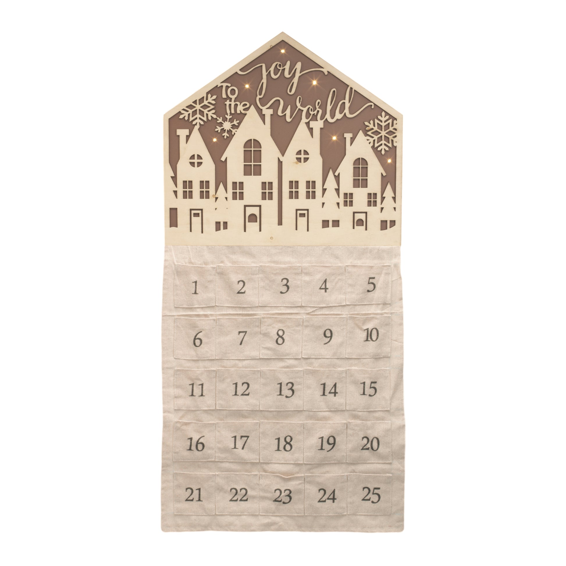 LED Joy to the World Christmas Countdown 34.5"H