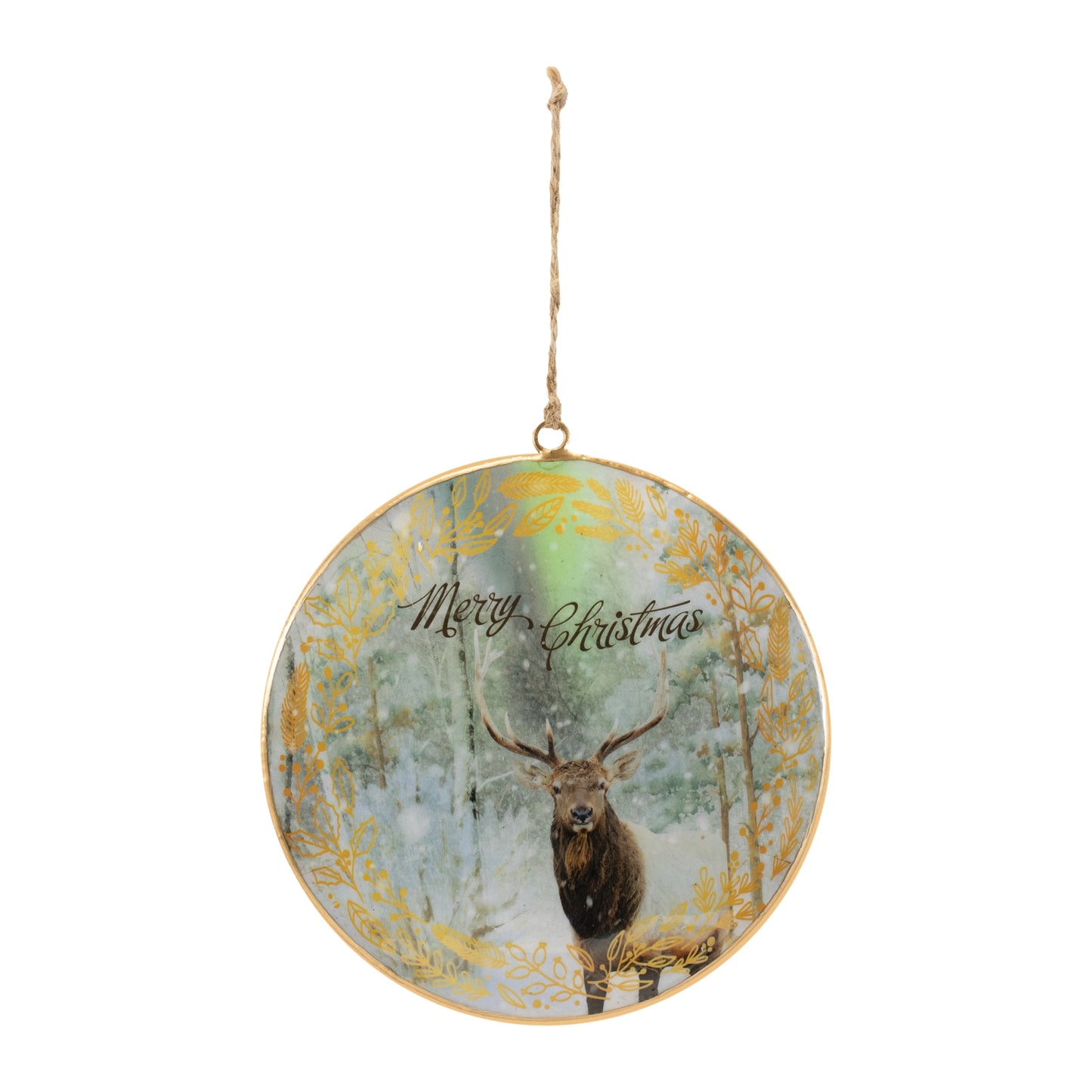 Deer Disc Ornament (Set of 6)