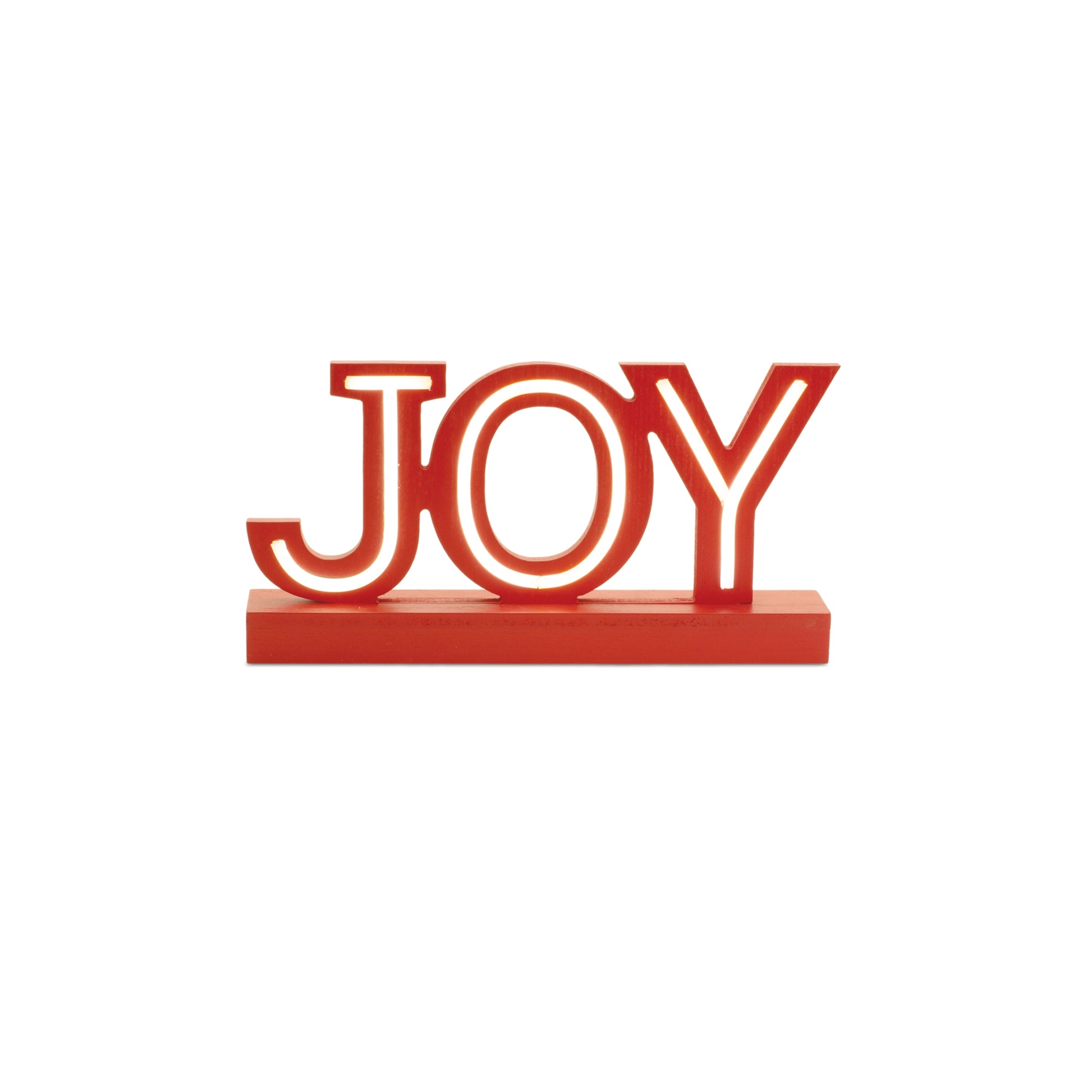 LED Joy and Merry Tabletop Sign (Set of 2)