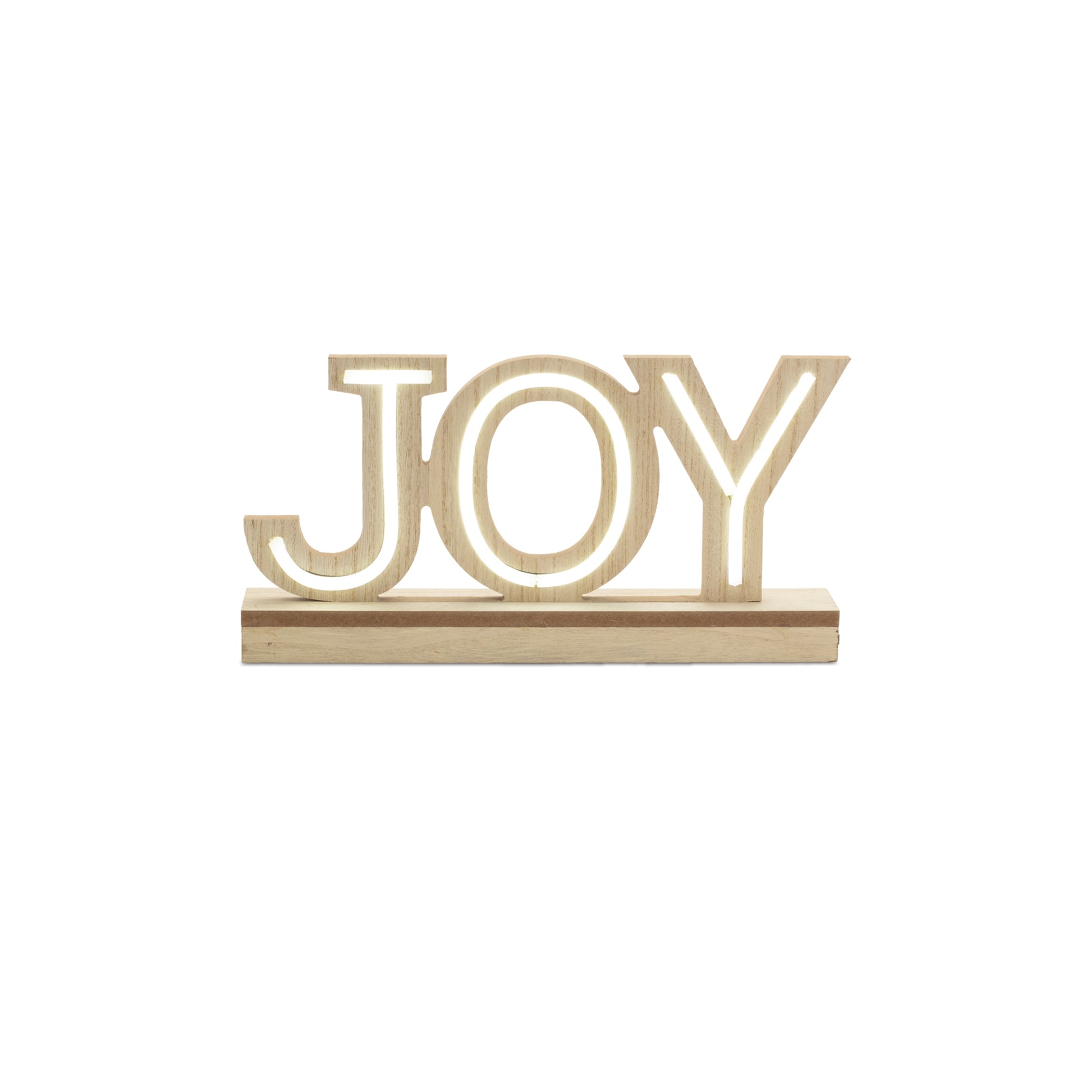LED Joy and Merry Tabletop Sign (Set of 2)