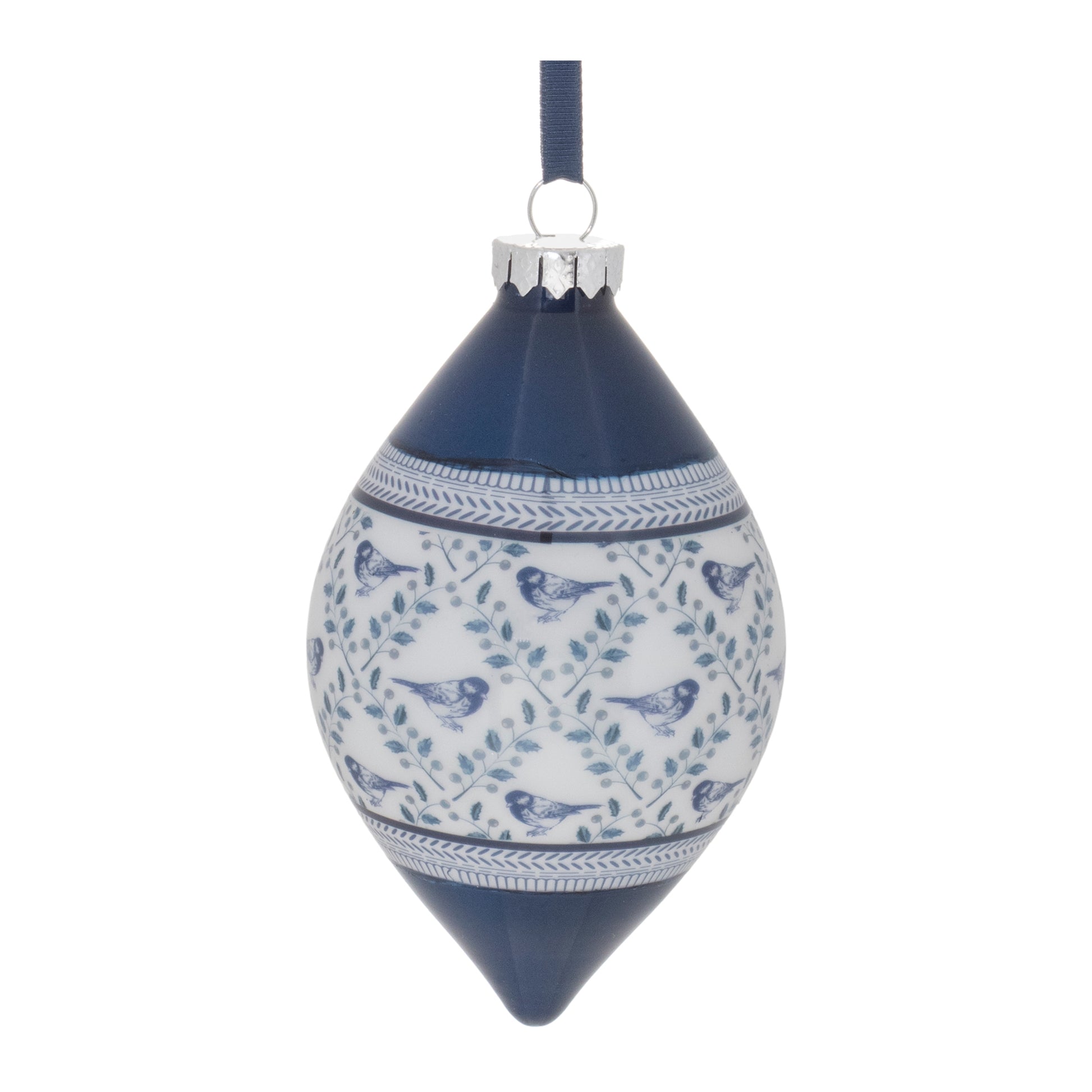 Ornate Bird Print Ornament (Set of 6)
