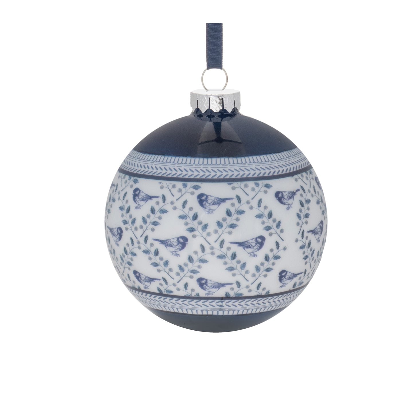 Ornate Bird Print Ornament (Set of 6)
