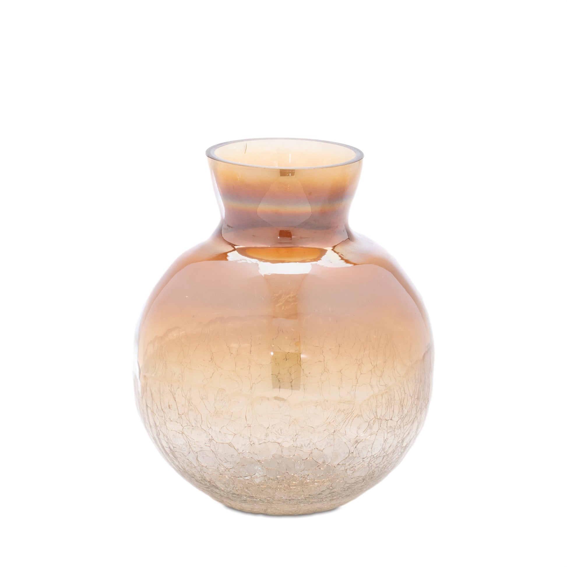 Crackled Glass Bud Vase (Set of 3)
