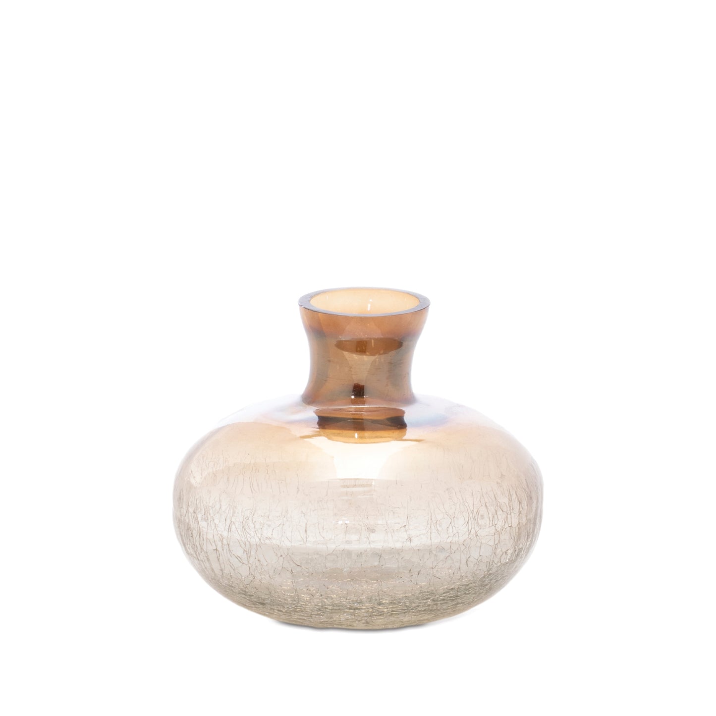 Crackled Glass Bud Vase (Set of 3)
