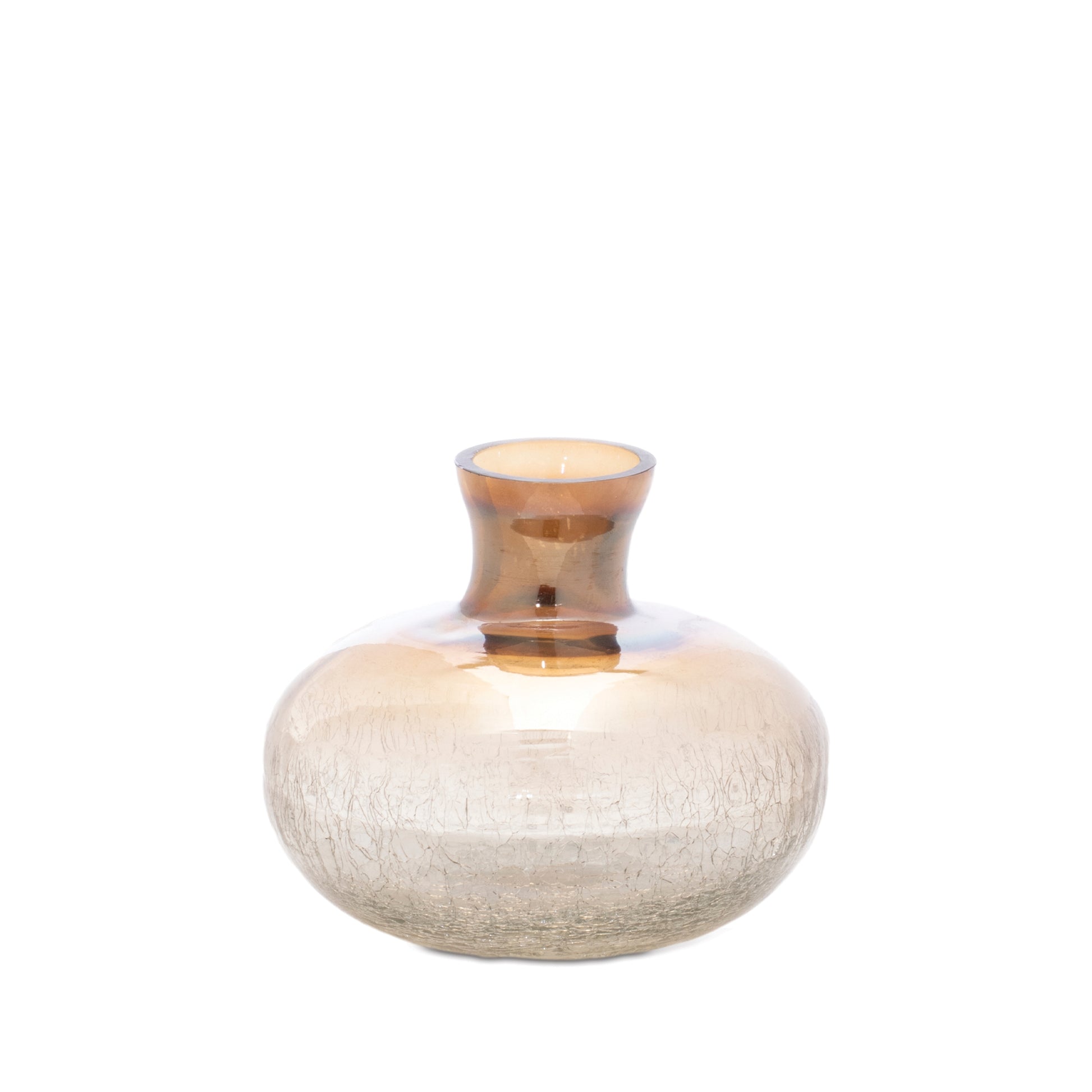 Crackled Glass Bud Vase (Set of 3)