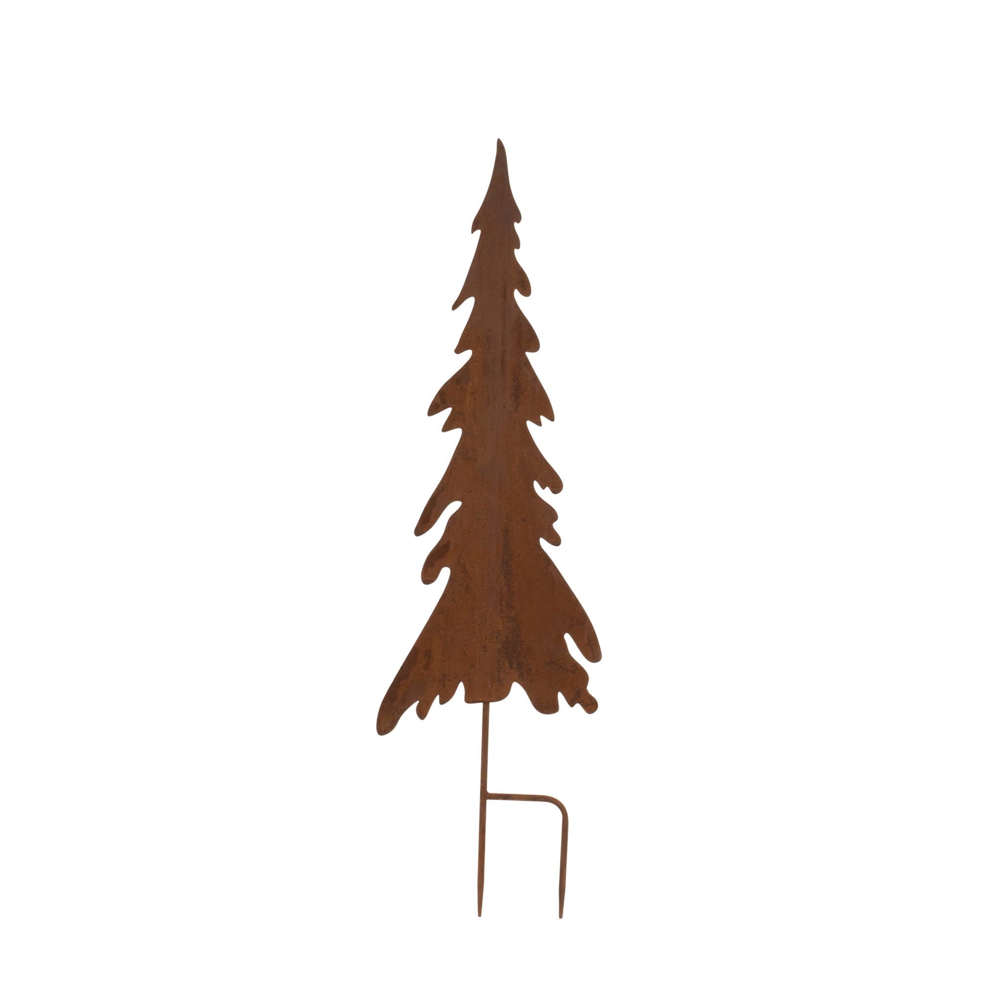 Rusted Iron Pine Tree Stake (Set of 3)