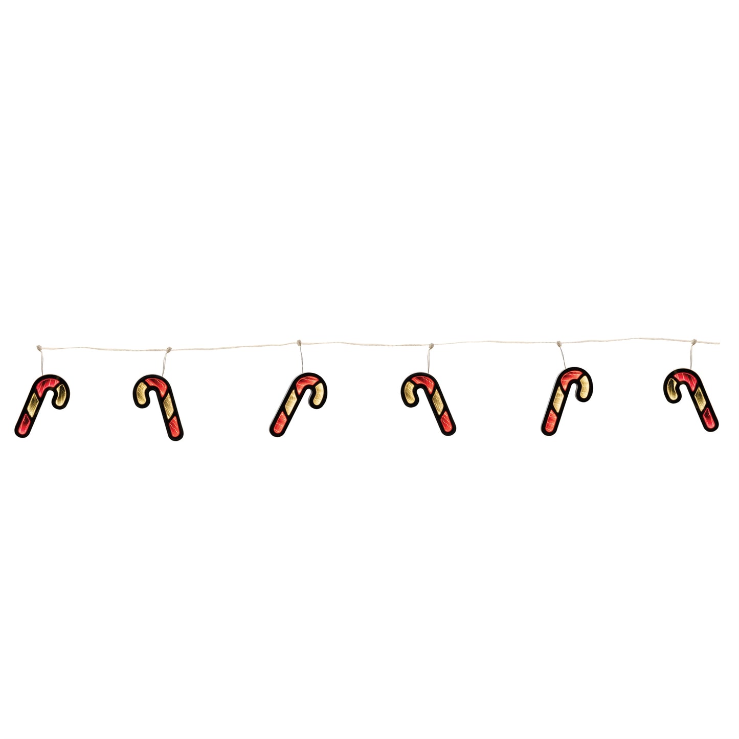 Candy Cane Ekkolight Garland 68"L