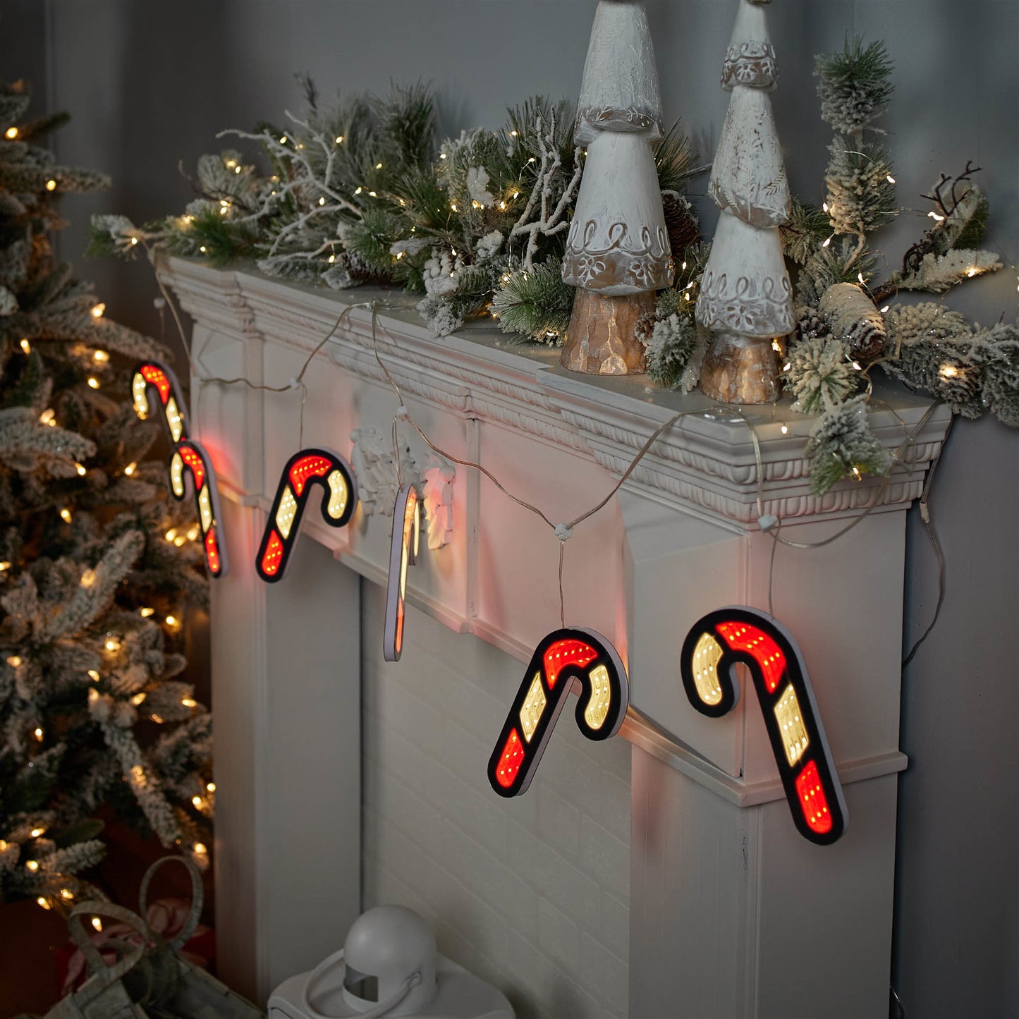 Candy Cane Ekkolight Garland 68"L