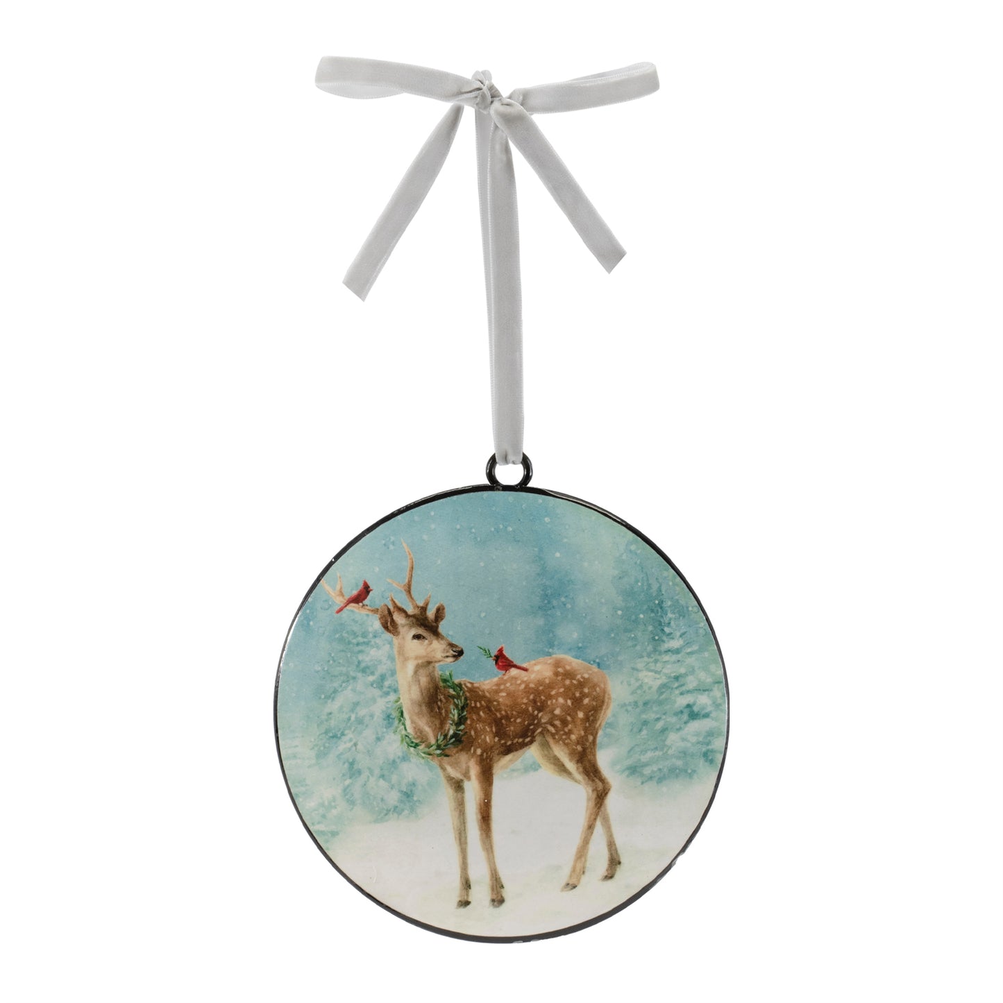 Deer Disc Ornament (Set of 12)