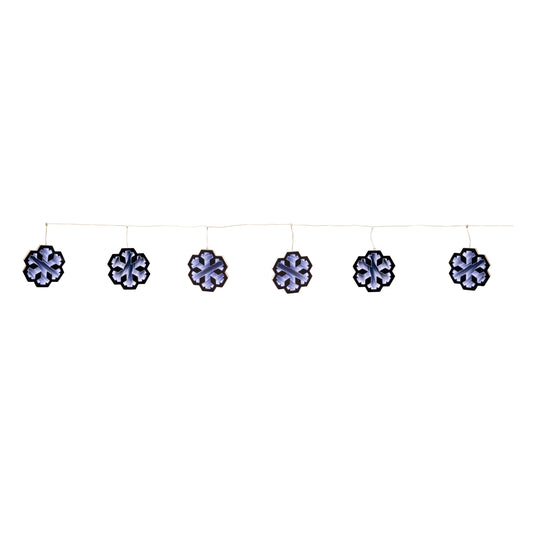Snowflake Ekkolight Garland 68"L