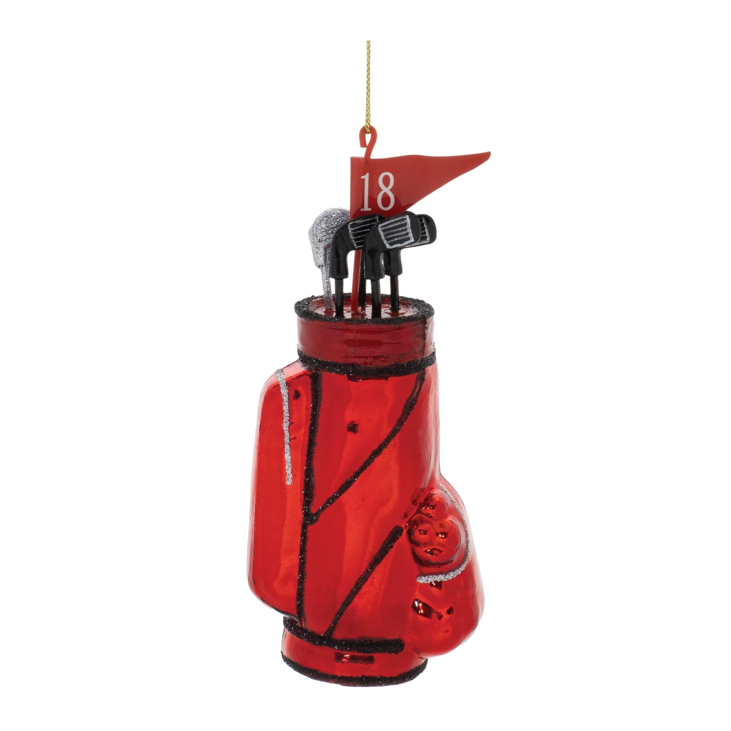 Glass Golf Bag Ornament (Set of 12)