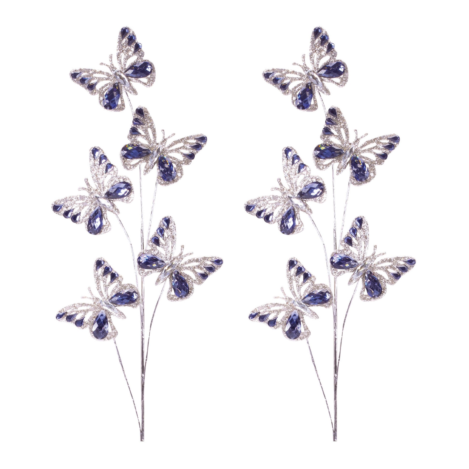 Jeweled Butterfly Spray (Set of 2)